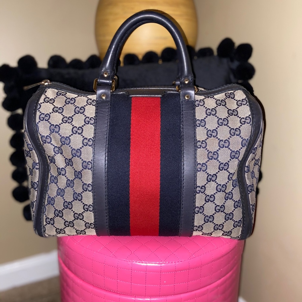 Gucci web Boston bag